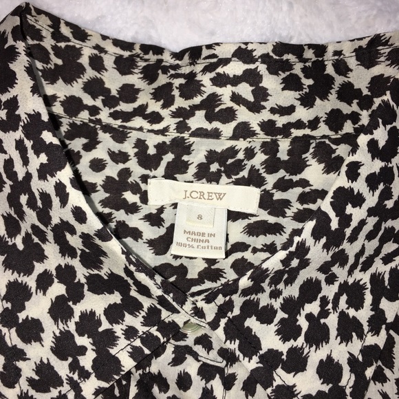 J. Crew Animal Print Button Down Shirt - Picture 3 of 8